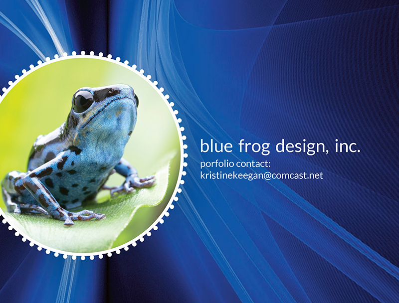 blue frog design